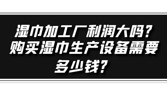 濕巾加工廠利潤(rùn)大嗎？購(gòu)買(mǎi)濕巾生產(chǎn)設(shè)備需要多少錢(qián)