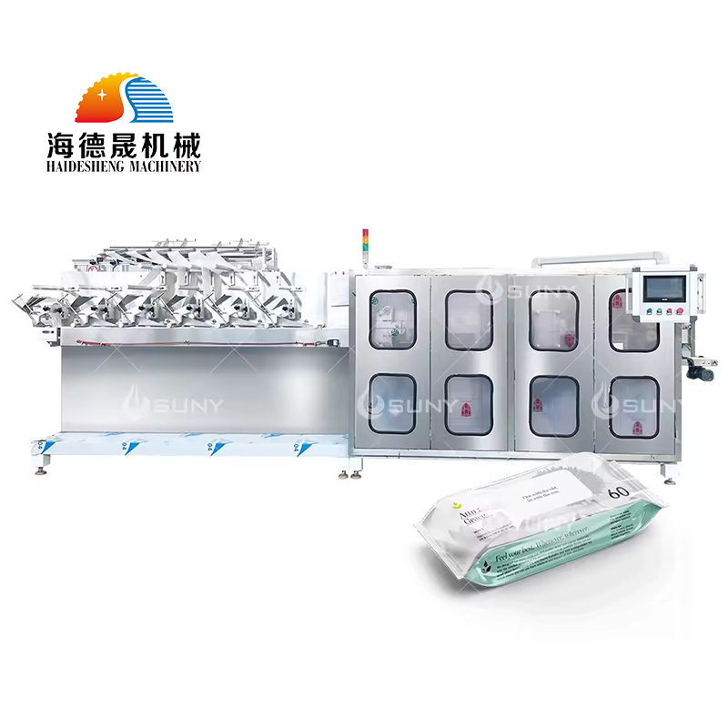 6道半自動(dòng)濕巾設(shè)備