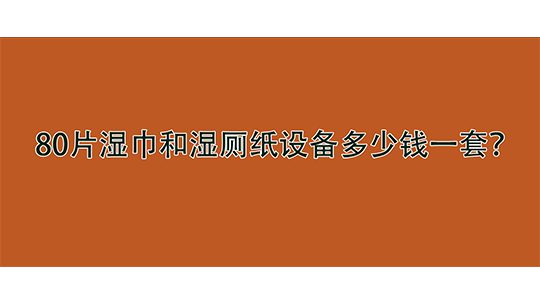 80片濕巾和濕廁紙設(shè)備多少錢一套？