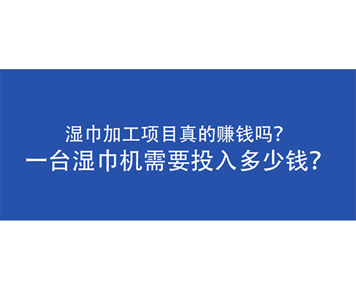 濕巾加工項目真的賺錢嗎？一臺濕巾機需要投入多少錢？